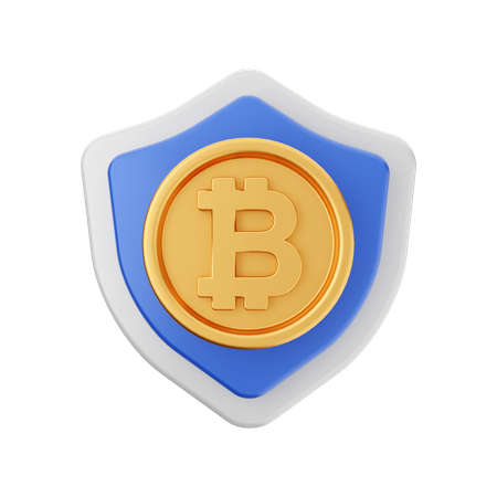 BTC-Schild  3D Icon