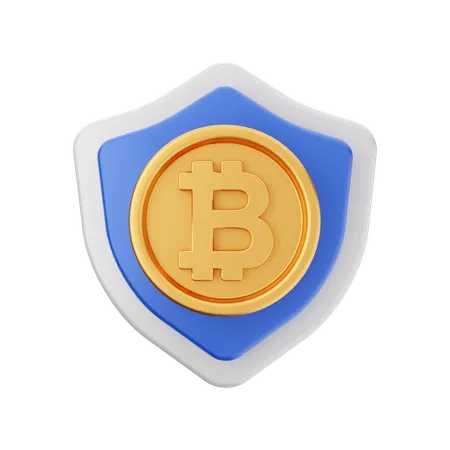 BTC-Schild  3D Icon