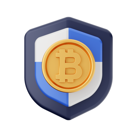 BTC-Schild  3D Icon