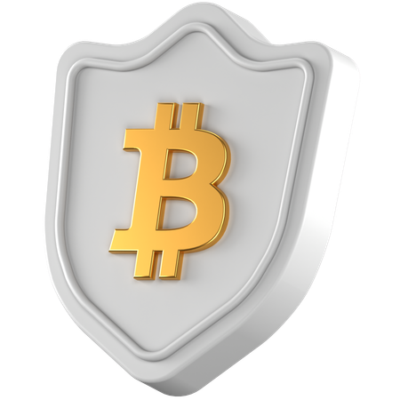 BTC-Schild  3D Icon