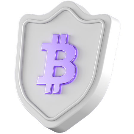 BTC-Schild  3D Icon