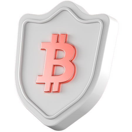 BTC-Schild  3D Icon