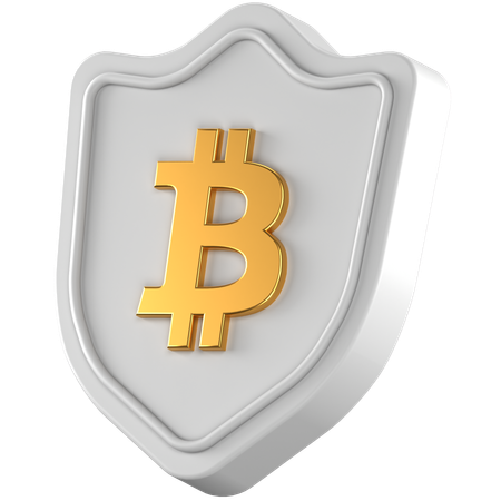 Btc Shield  3D Icon