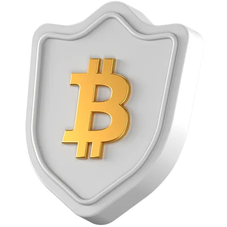 Btc Shield  3D Icon