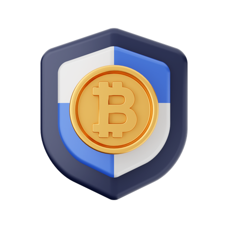 Btc Shield  3D Icon