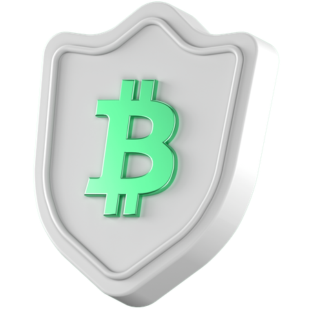 Btc Shield  3D Icon