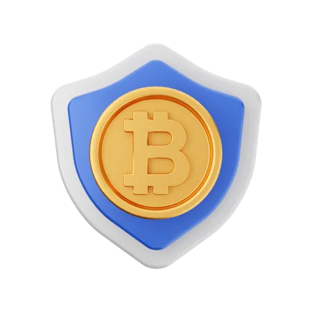 Btc Shield  3D Icon