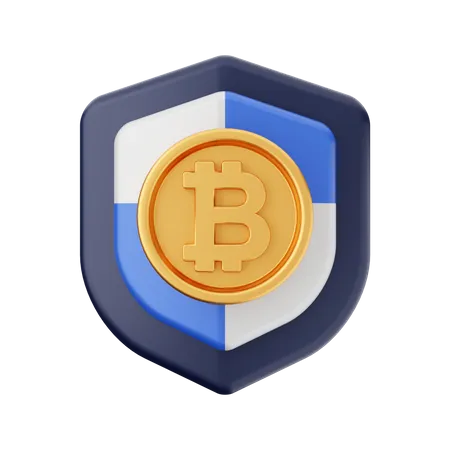 Btc Shield  3D Icon