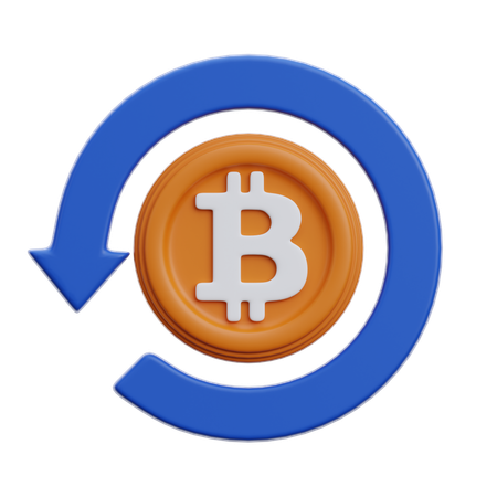 Transação btc  3D Icon