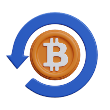 BTC 거래  3D Icon