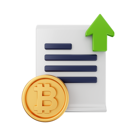 BTC-Wachstum  3D Icon