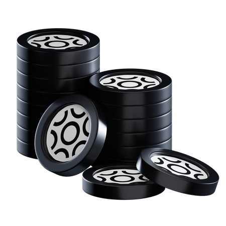 Btrst Coin Stacks  3D Icon