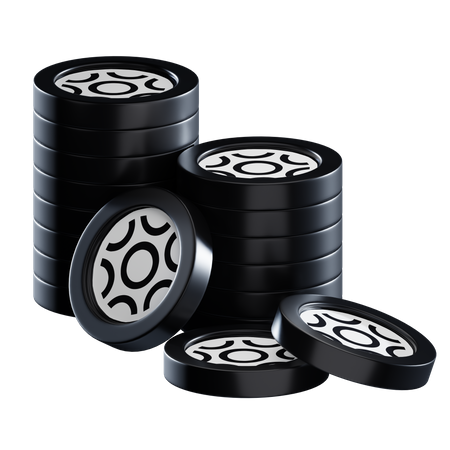 Btrst Coin Stacks  3D Icon