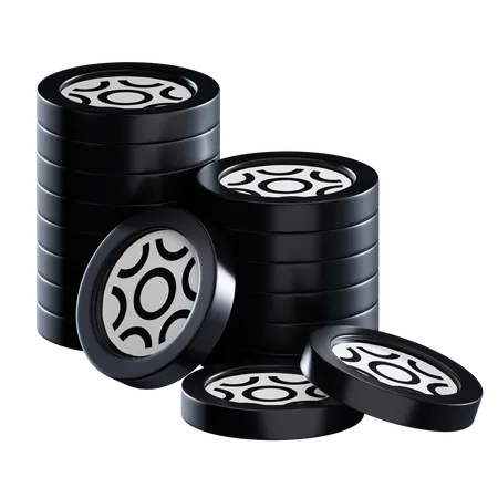 Btrst Coin Stacks  3D Icon