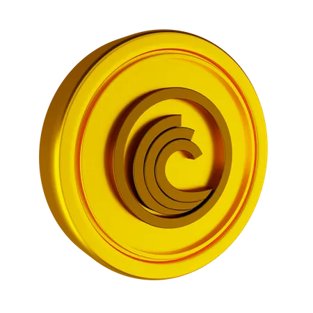 Btt Crypto Coin  3D Icon