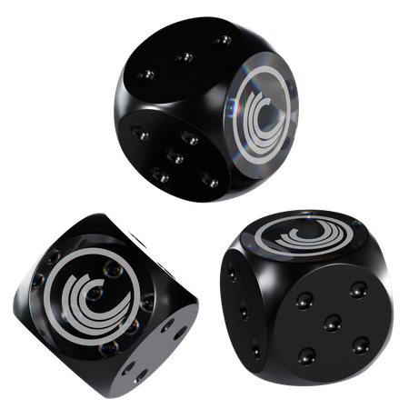Btt Glass Dice Crypto  3D Icon