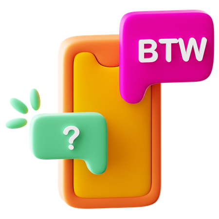BTW  3D Icon