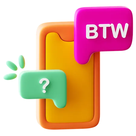 BTW  3D Icon