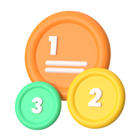 Bubble Chart  3D Icon