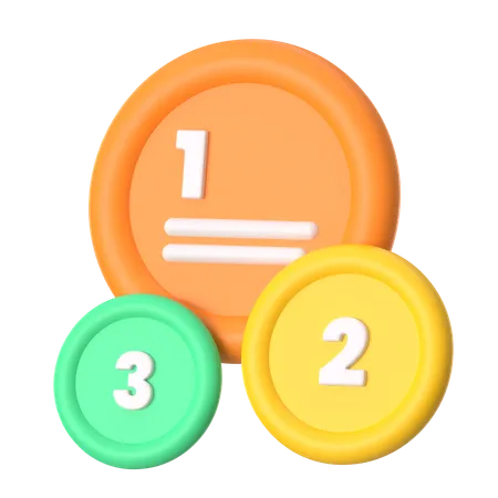 Bubble Chart  3D Icon