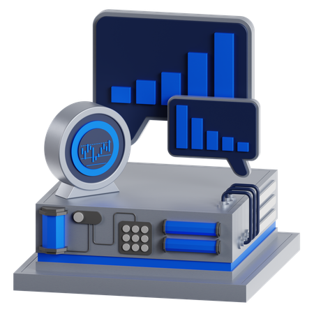 Bubble Chart  3D Icon