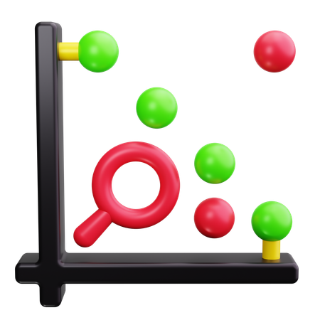 Bubble Chart  3D Icon