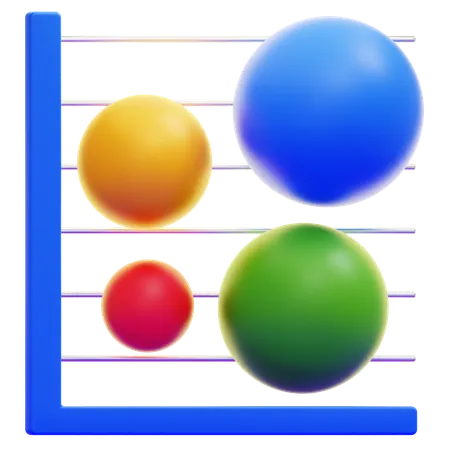 Bubble Chart 3D Icon