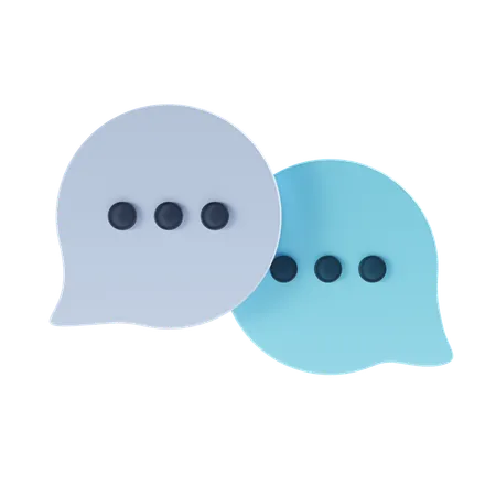 Bubble Chat 3 D Icon Illustration 3D Icon