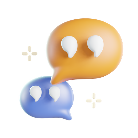 Bubble Chat 3D Icon
