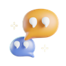 3d bubble chat emoji