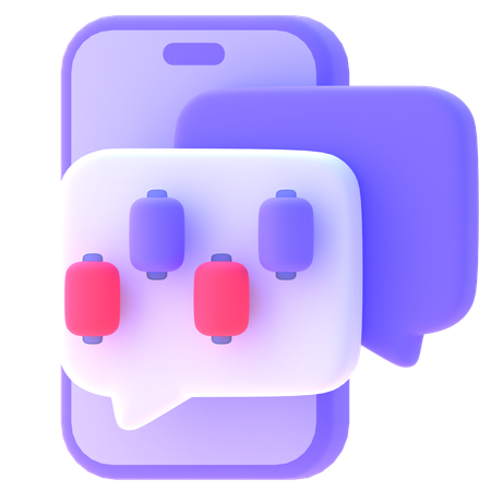 Bubble Chat  3D Icon