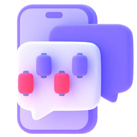 Bubble Chat  3D Icon