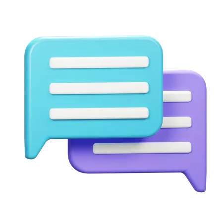 Bubble Chat  3D Icon