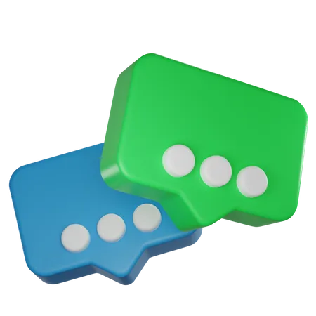 Bubble Chat  3D Icon