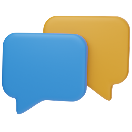 Bubble Chat  3D Icon