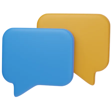 Bubble Chat  3D Icon