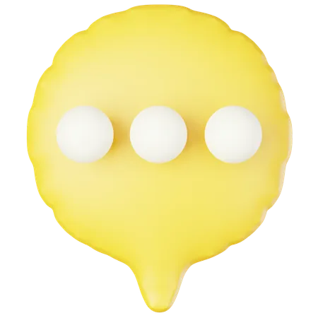 Bubble Chat  3D Icon