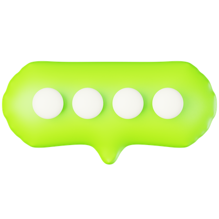 Bubble Chat  3D Icon