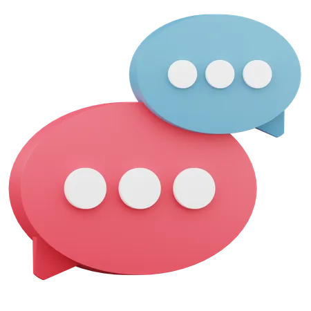 Bubble Chat  3D Icon