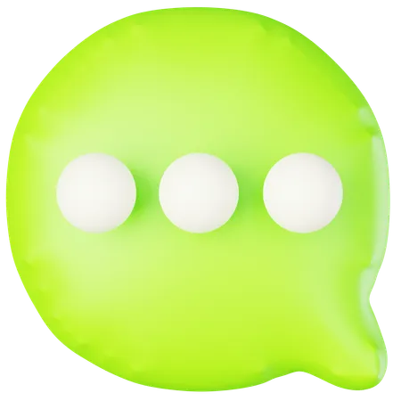 Bubble Chat  3D Icon