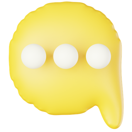 Bubble Chat  3D Icon