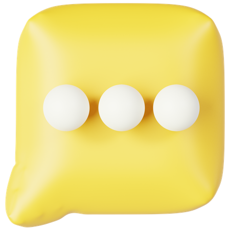 Bubble Chat  3D Icon