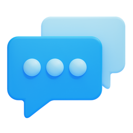 Bubble Chat  3D Icon