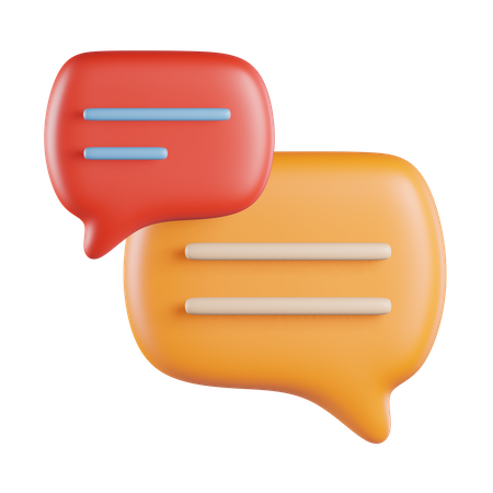 Bubble chat  3D Icon