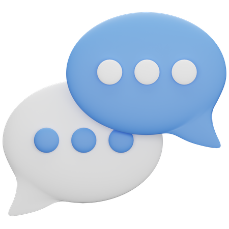 Bubble Chat  3D Icon