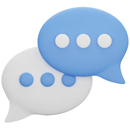 Bubble Chat  3D Icon