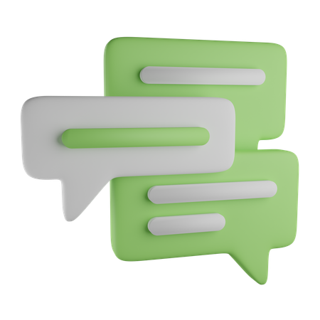 Bubble Chat  3D Icon