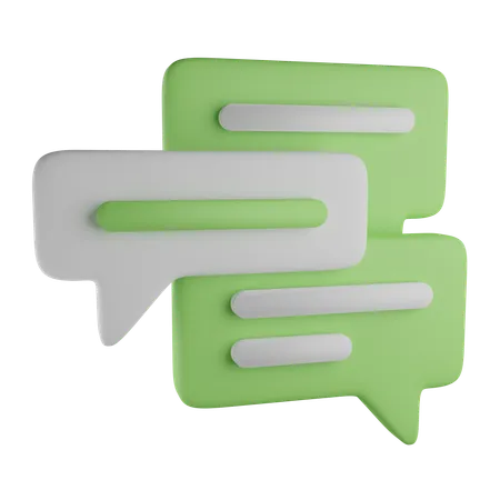 Bubble Chat  3D Icon