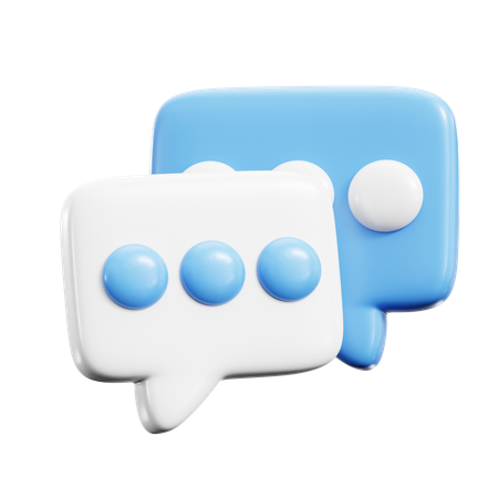 Bubble chat  3D Icon