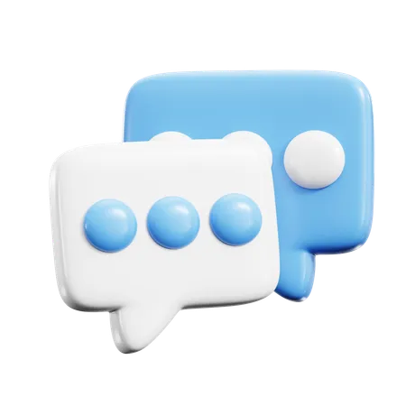 Bubble chat  3D Icon